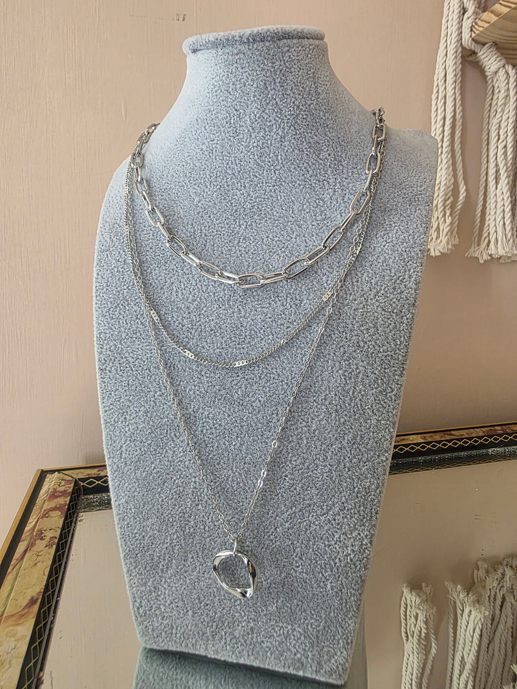 Collana Tre Livelli Argento