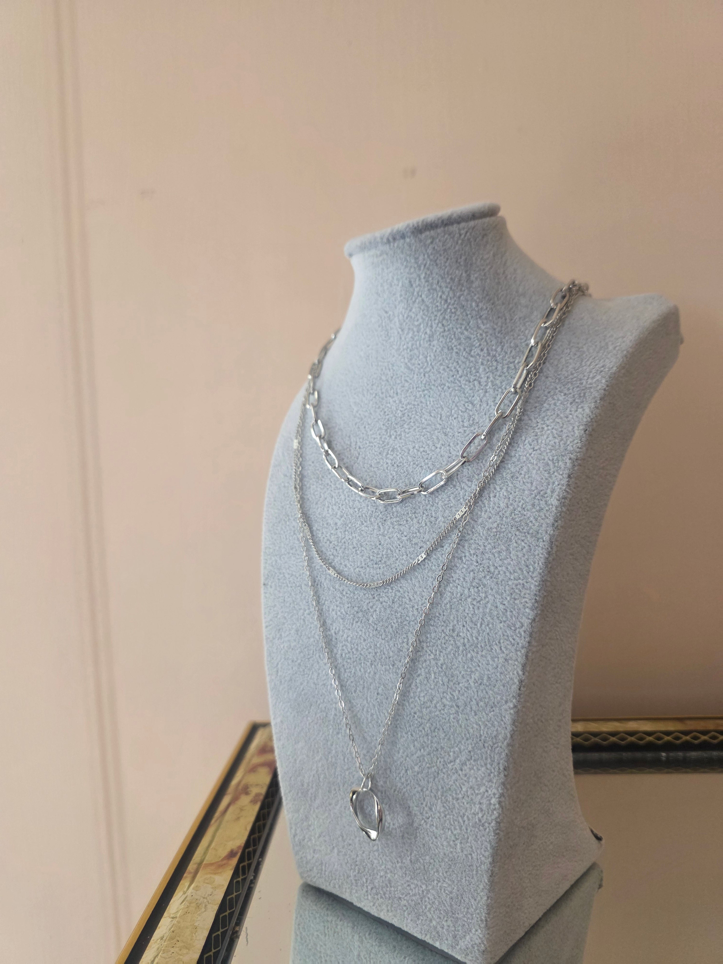 Collana Tre Livelli Argento