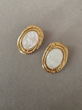 Orecchini Oval Pearl Gold