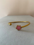 Bracciale Flower rosa/gold
